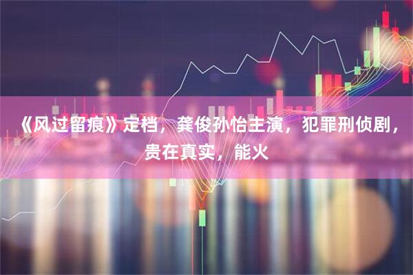 《风过留痕》定档，龚俊孙怡主演，犯罪刑侦剧，贵在真实，能火