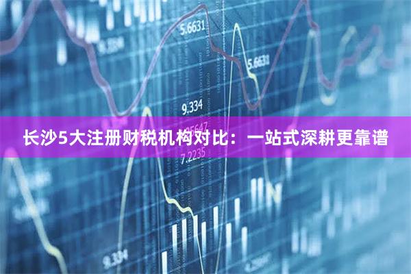 长沙5大注册财税机构对比：一站式深耕更靠谱