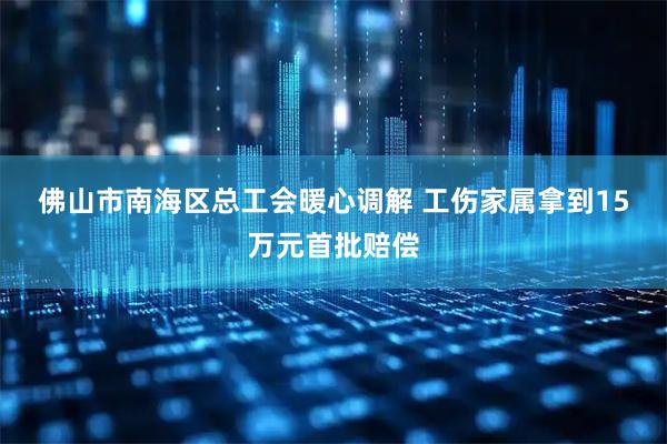 佛山市南海区总工会暖心调解 工伤家属拿到15万元首批赔偿